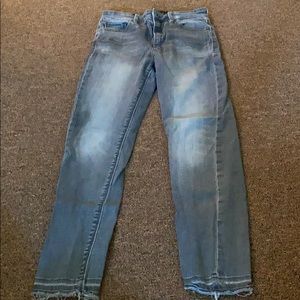 Gray skinny jeans